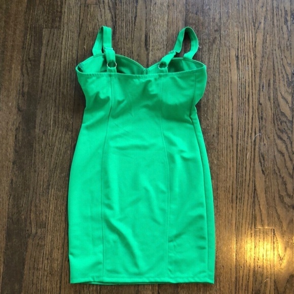 Haute Monde Green Bustier Dress size Medium - Picture 4 of 6